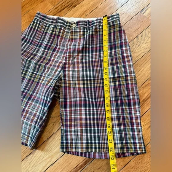 POLO RALPH LAUREN Madras Multicolor Plaid Shorts Men's Size 36 100% Cotton Golf - Picture 14 of 14
